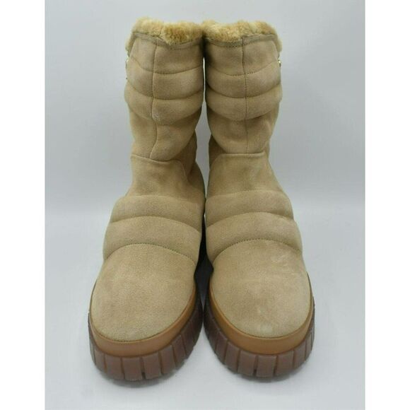 Free People Womens EUR 40 US 10 Fable Faux Fur Sand Suede Platform Winter Boots - Picture 5 of 9